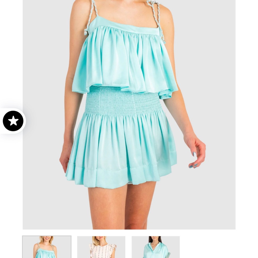 jock teal erica skirt